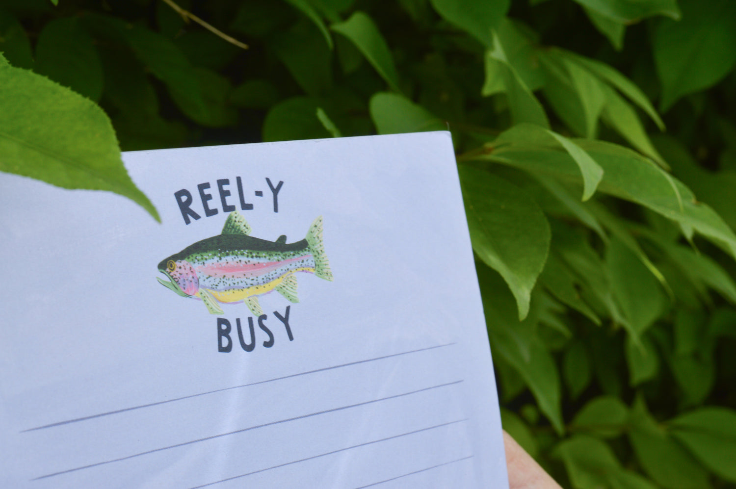 Reely Busy Note Pad