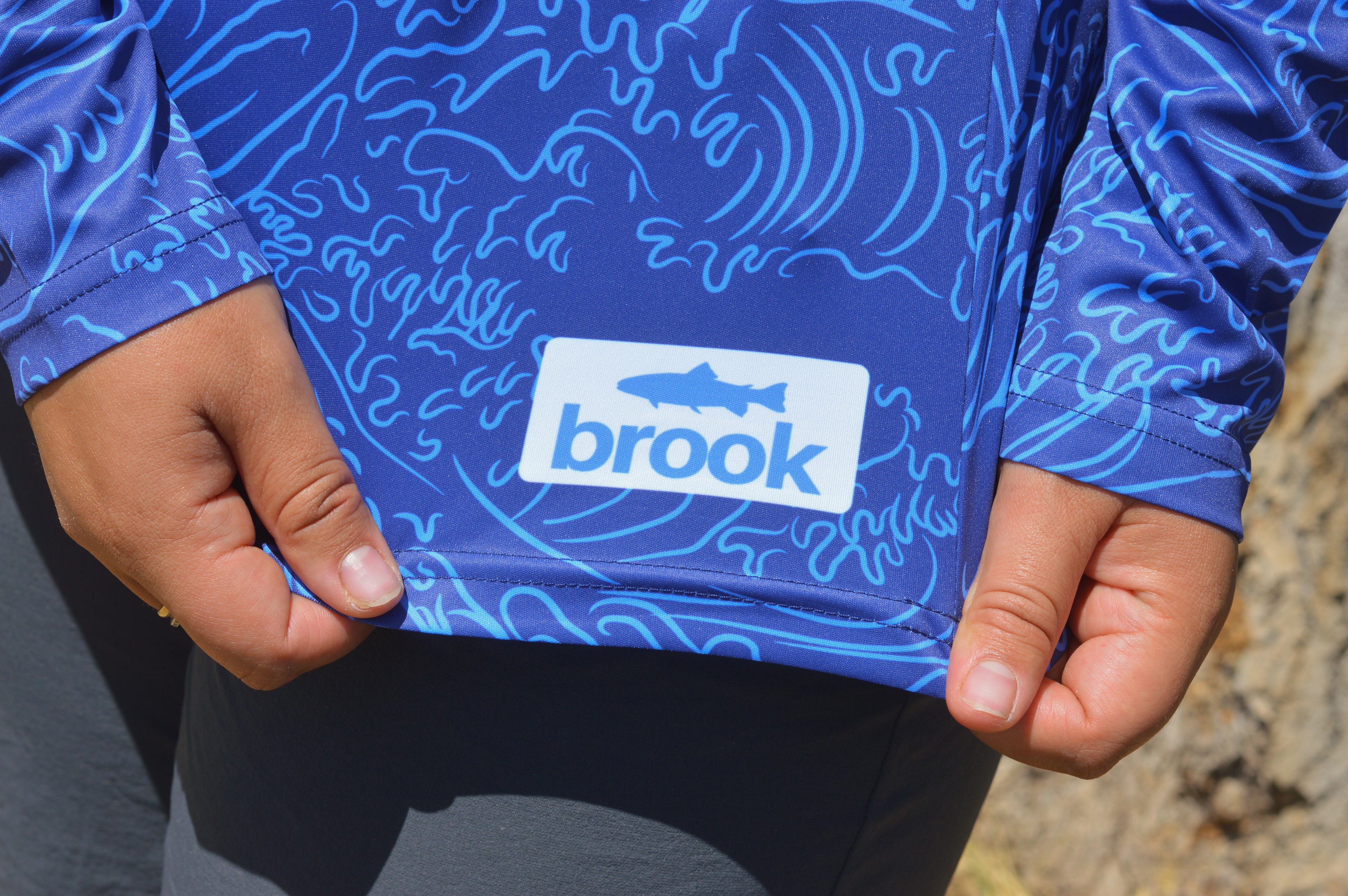 Breaker Blue Womens Fishing Sun Hoodie