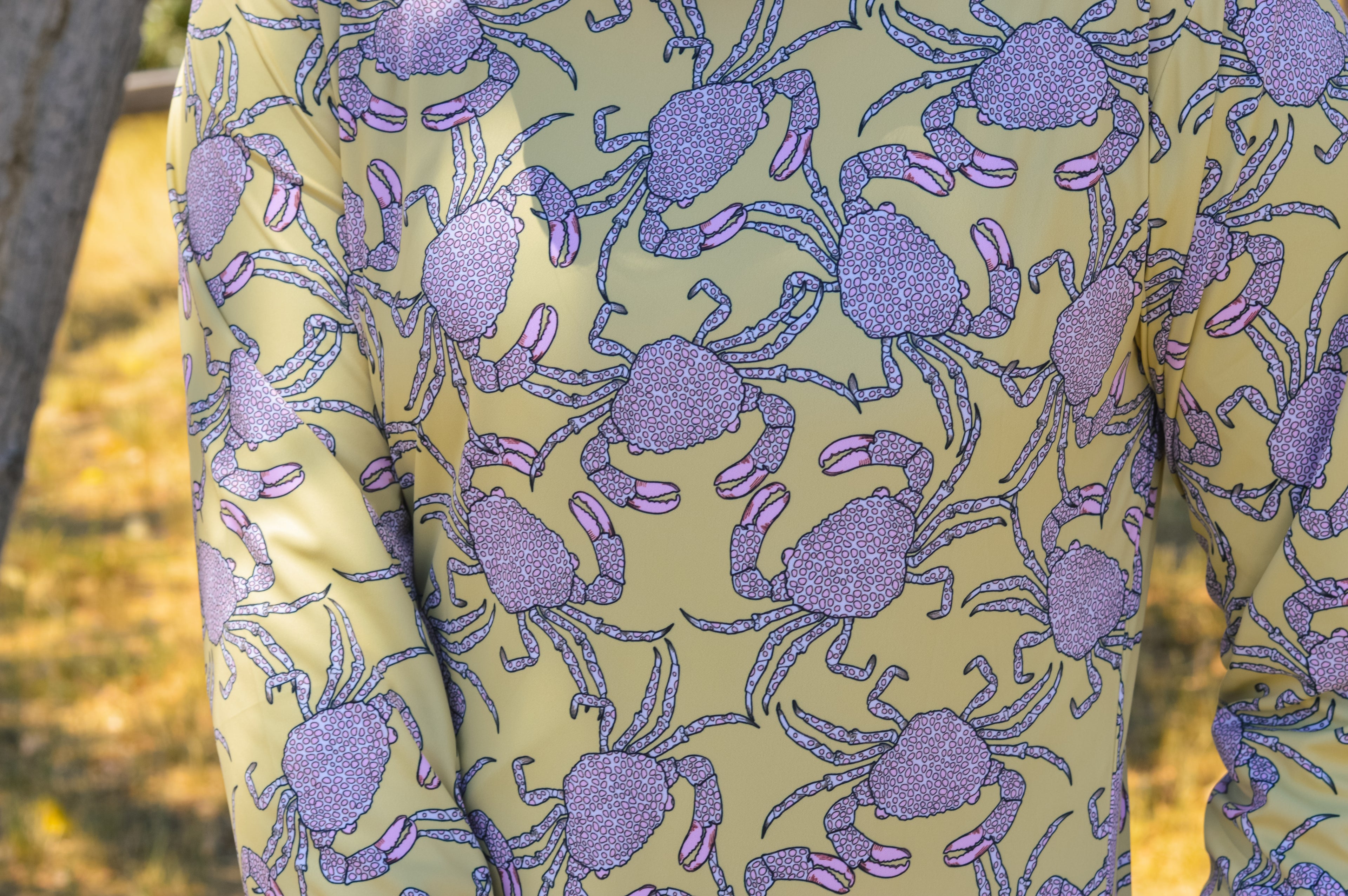 Pink Crab Fishing Sun Hoodie