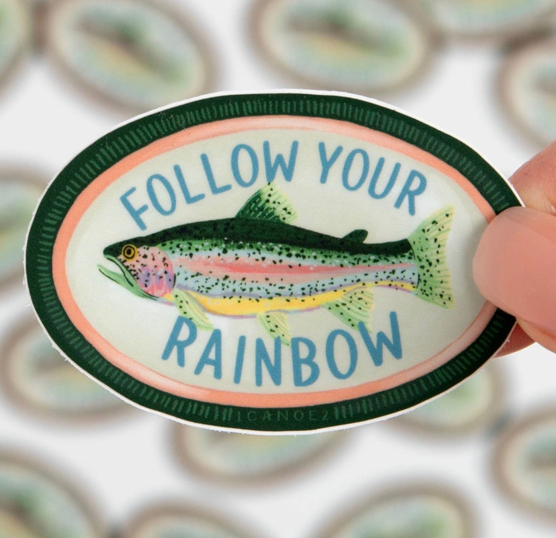 Follow Your Rainbow Sticker Decal