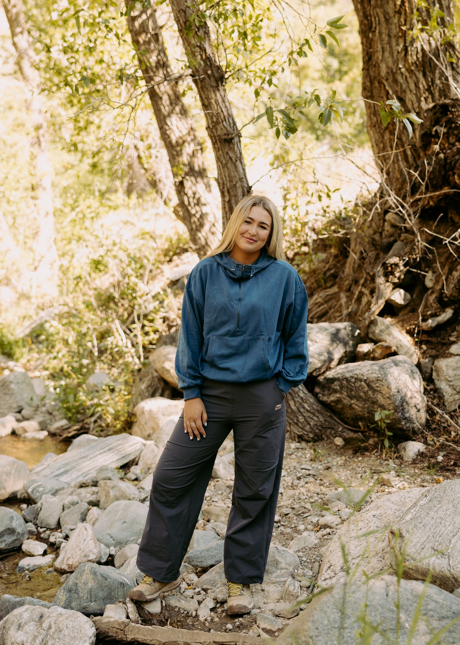 Half-Zip French Terry Fishing Hoodie