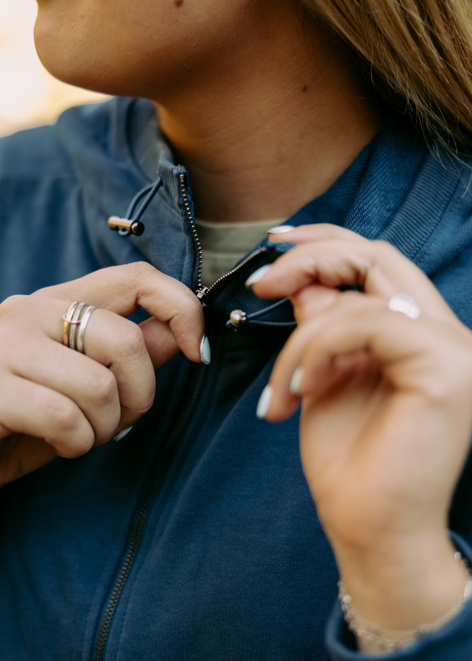 Half-Zip French Terry Fishing Hoodie