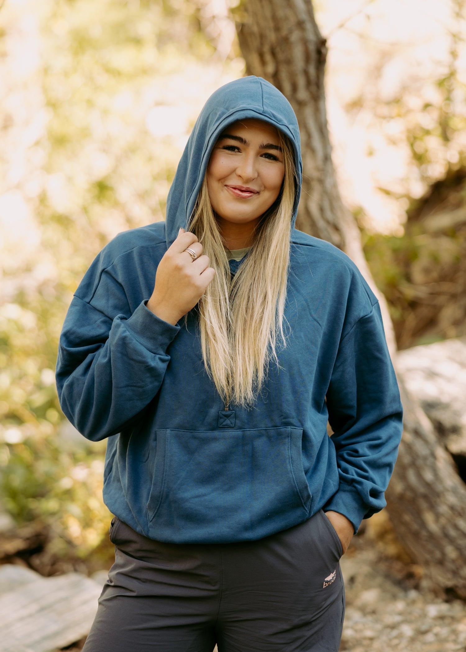 Half-Zip French Terry Fishing Hoodie