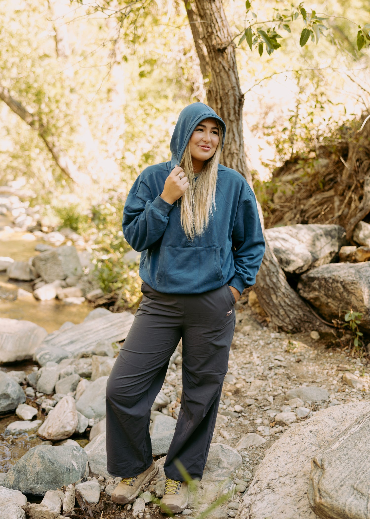 Half-Zip French Terry Fishing Hoodie