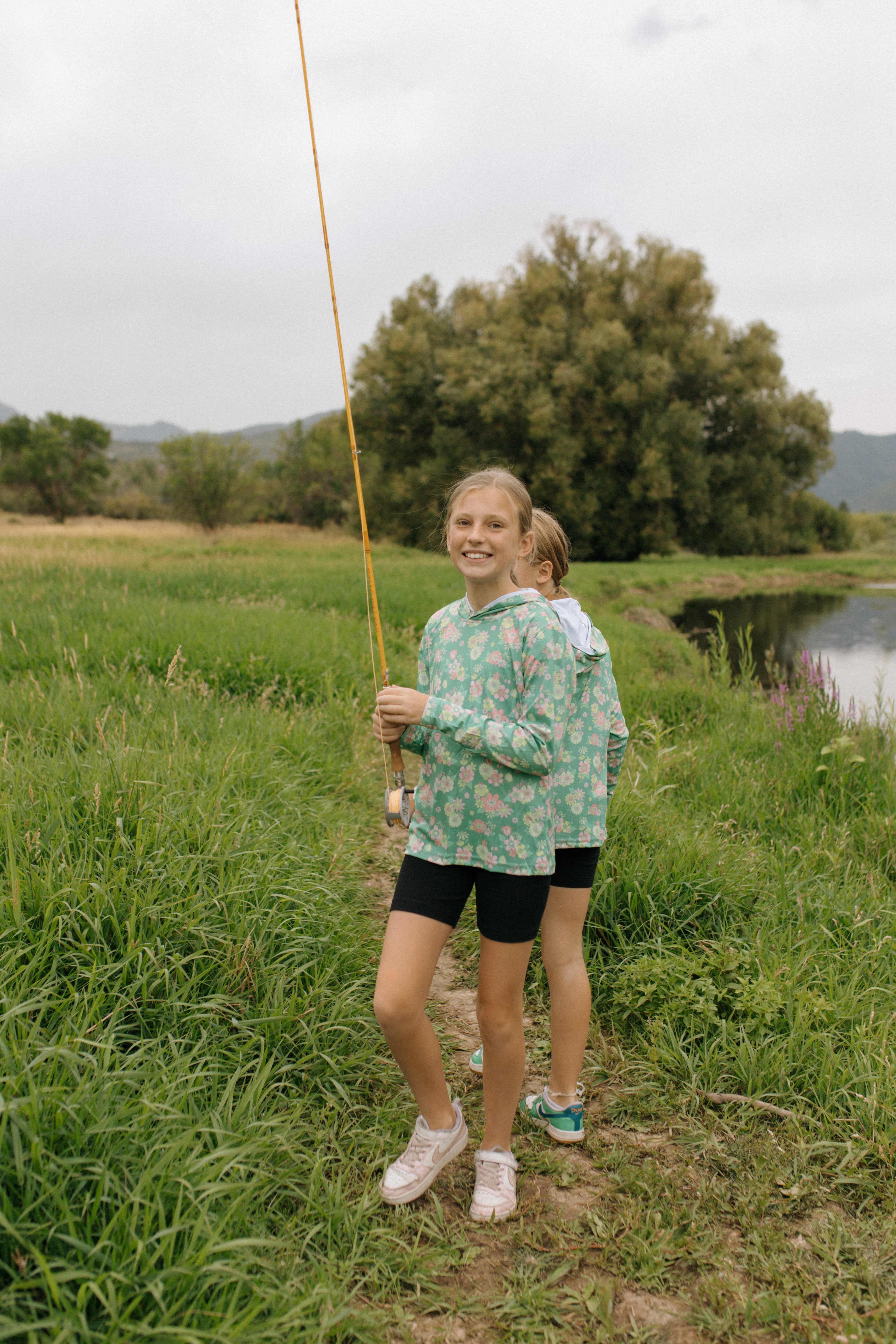 Girls Fishing Sun Shirt