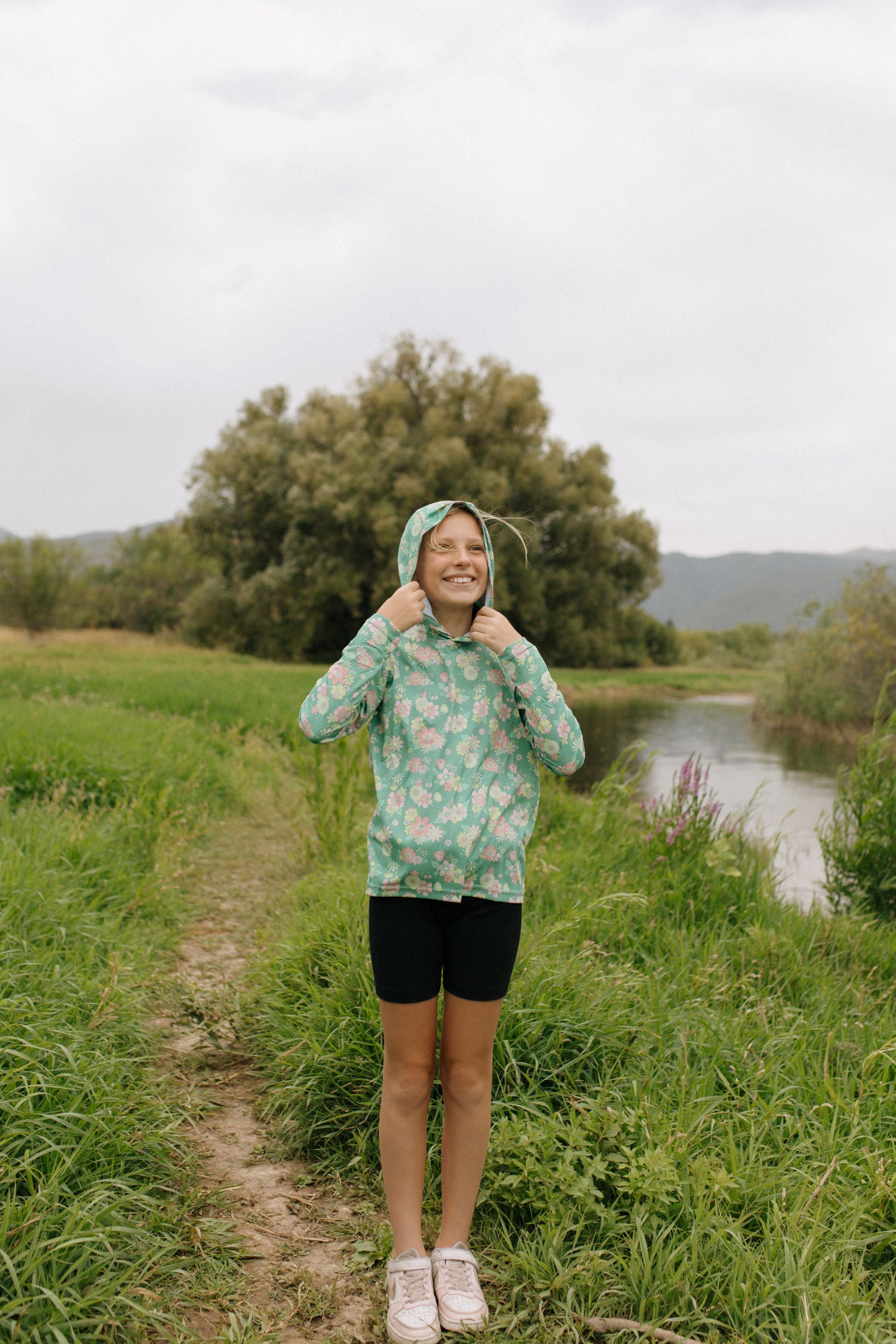 Girls Fishing Sun Shirt