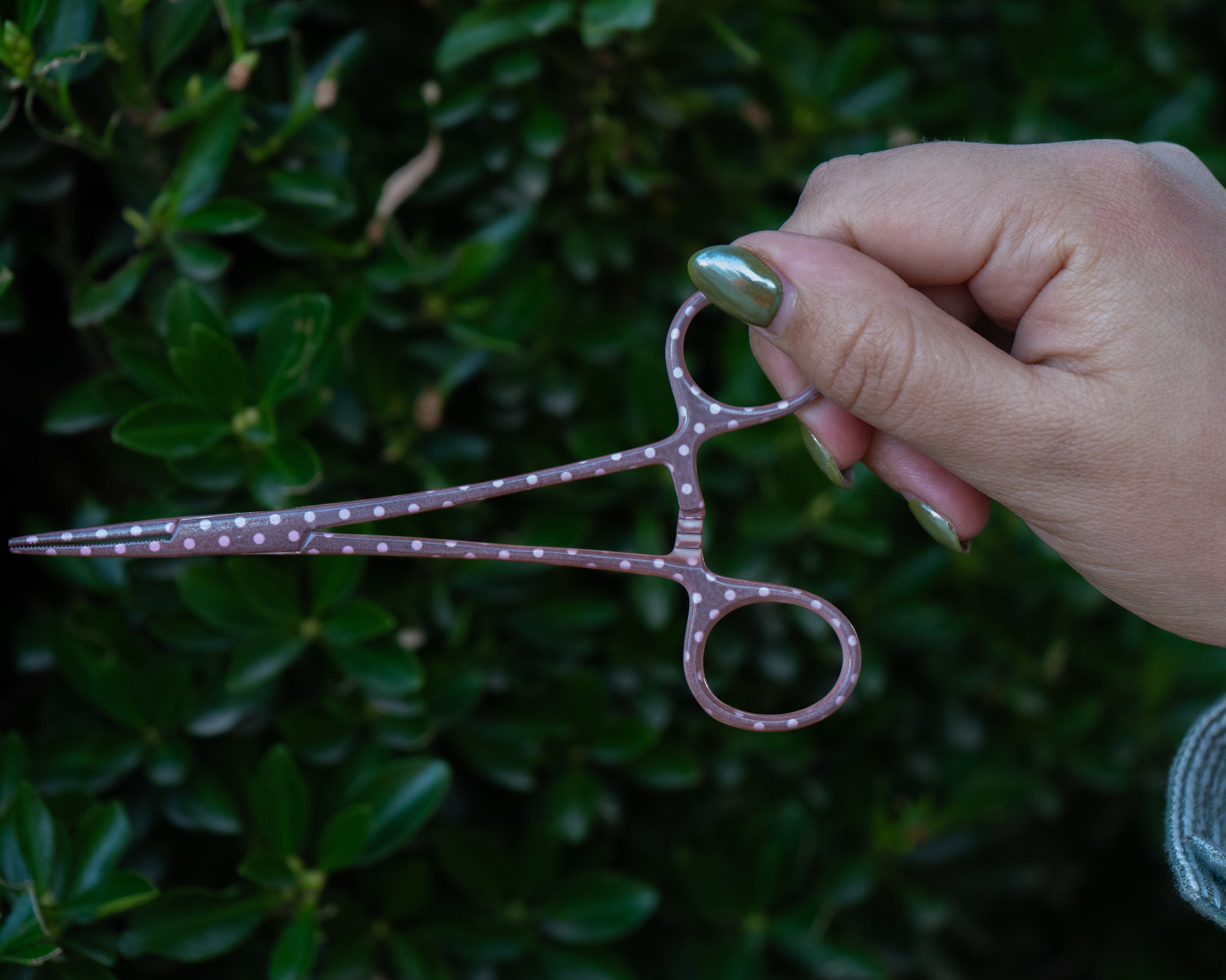 Polka Dot Fishing Forceps