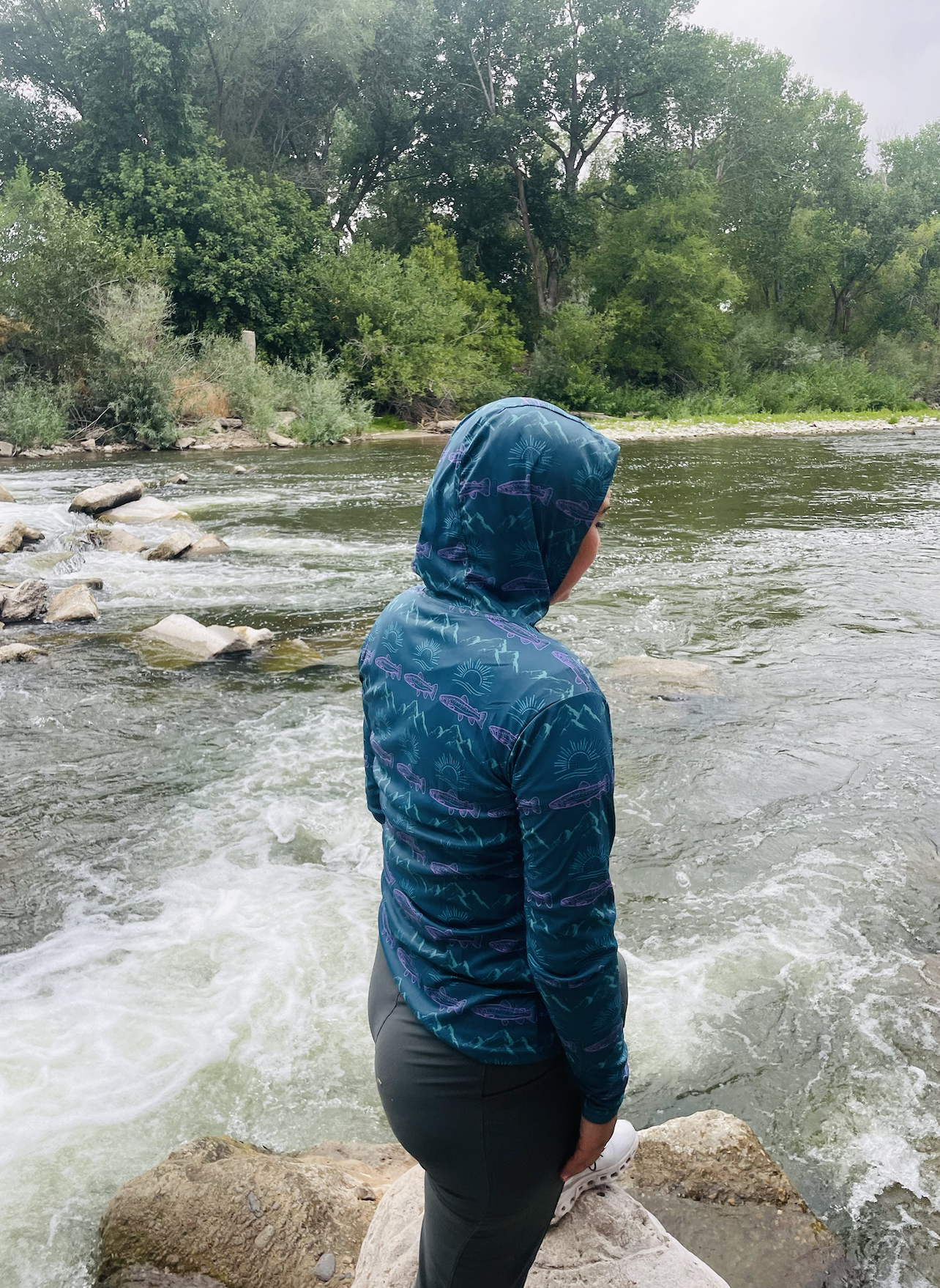 Mountain Fish Sun Hoodie