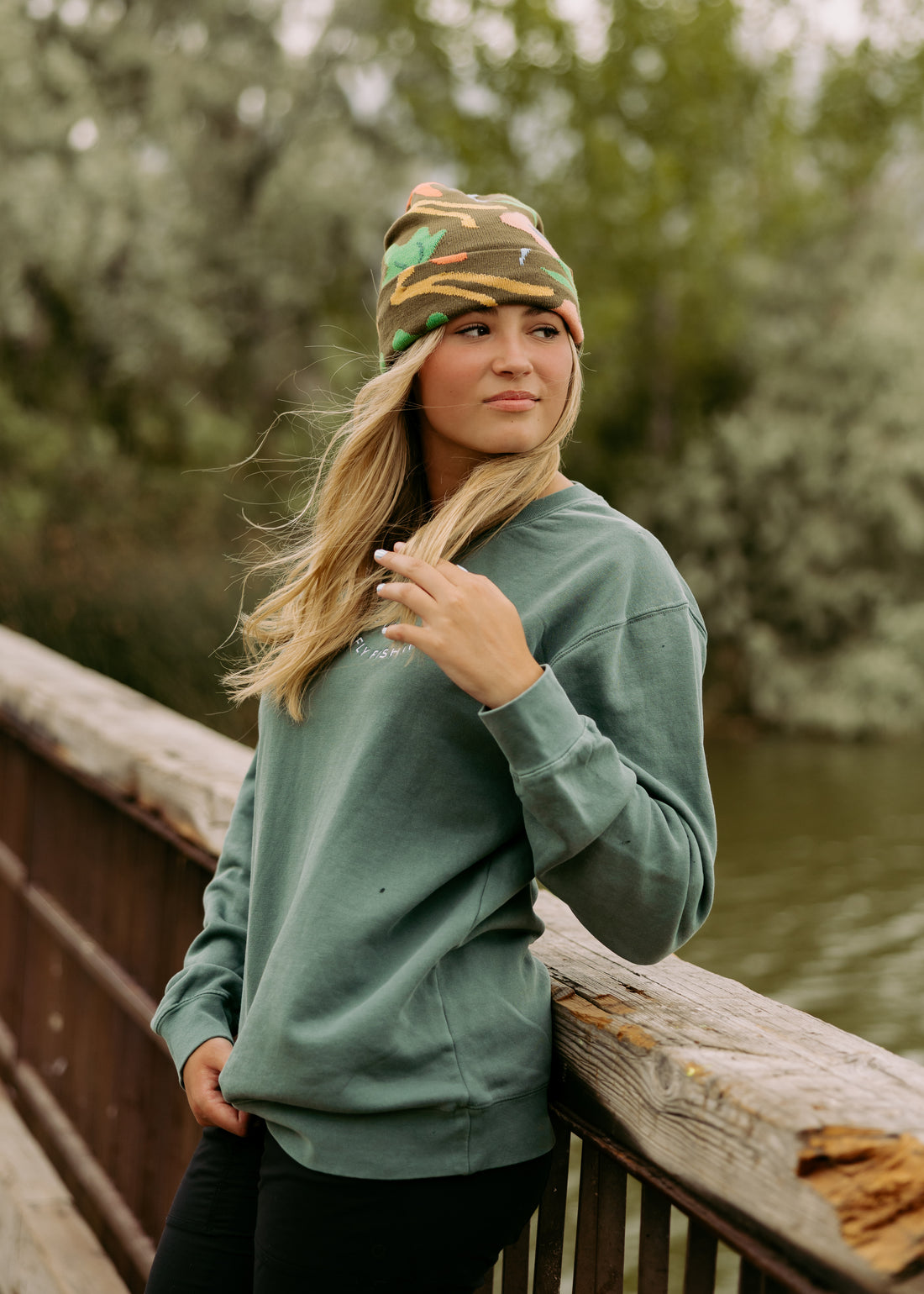 Northern Icons Crazy Flower Beanie