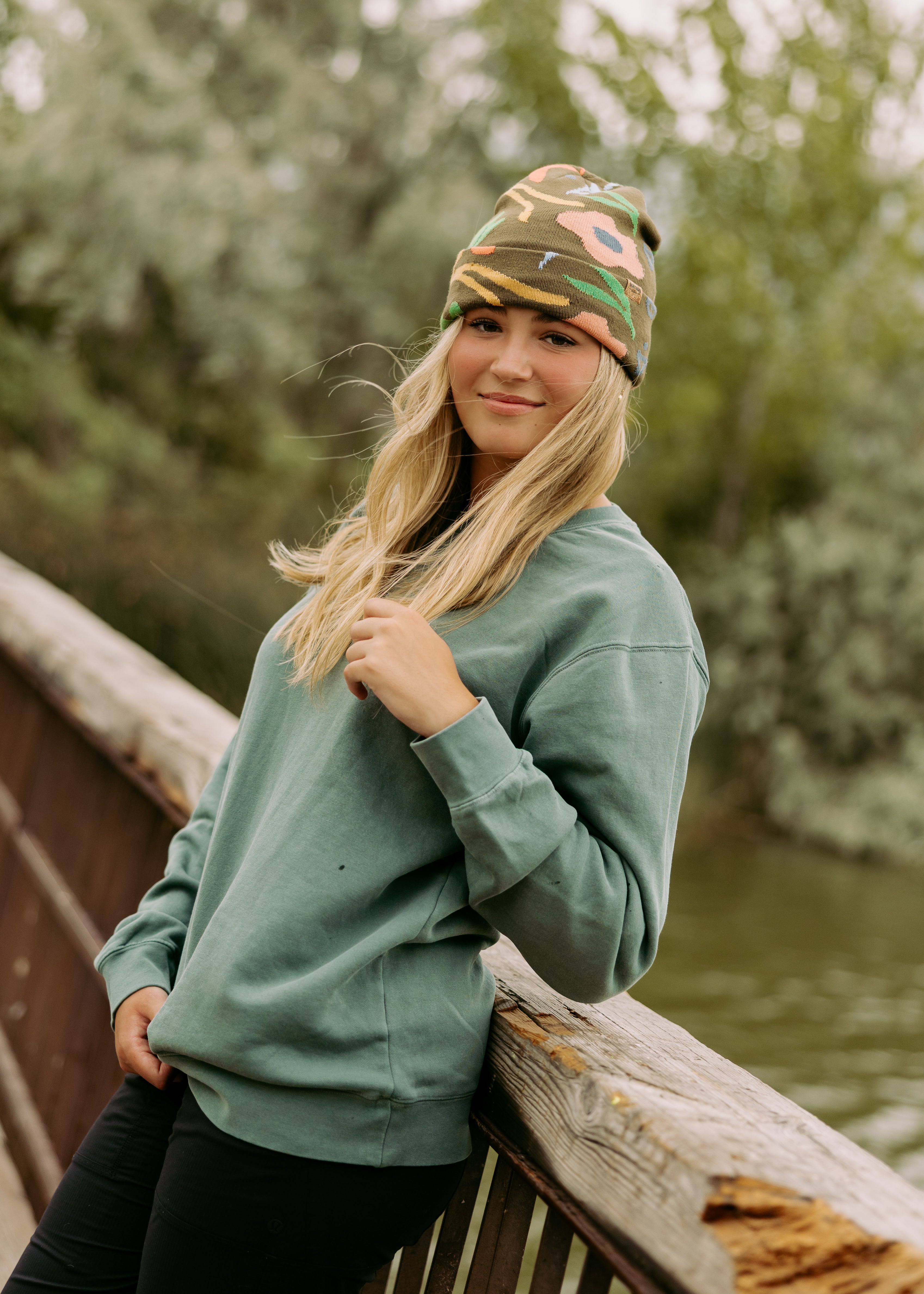 Northern Icons Crazy Flower Beanie