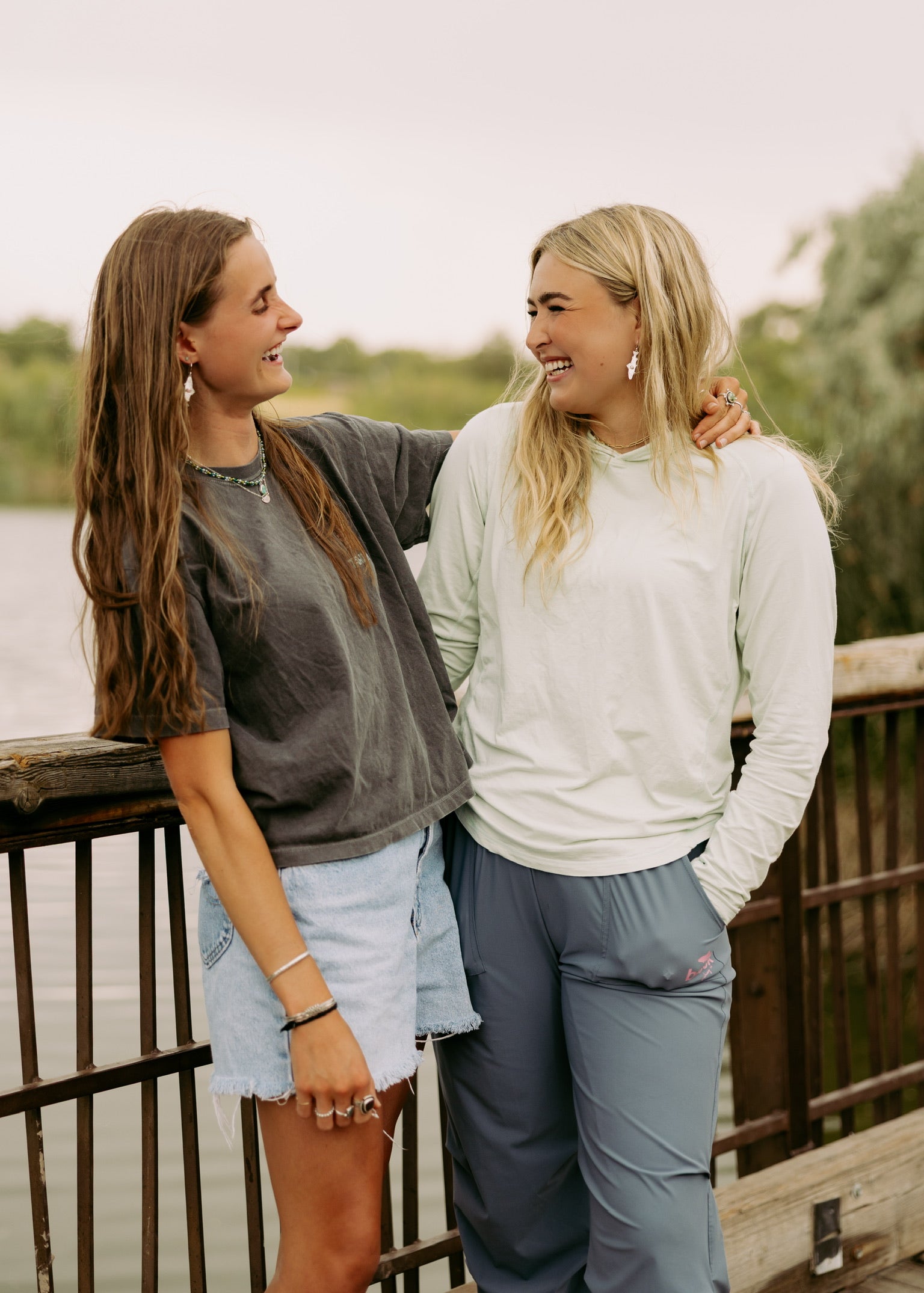 Pink Spiny Oyster BROOK Trout Earrings