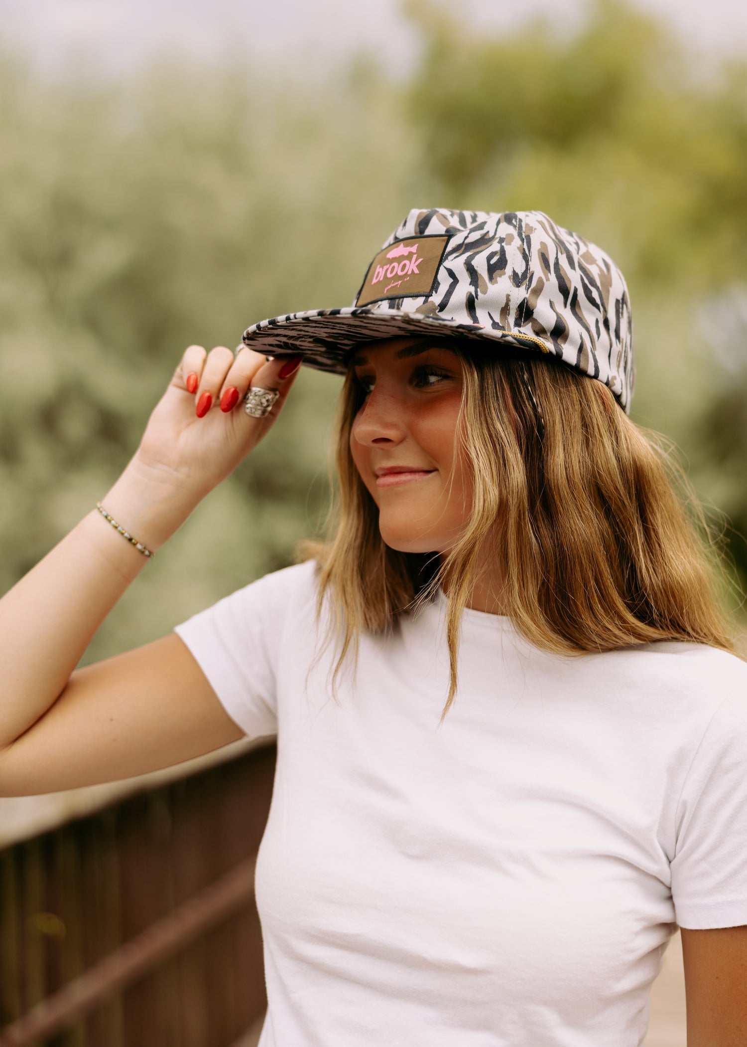 Brook Flat Brim Camo Hat