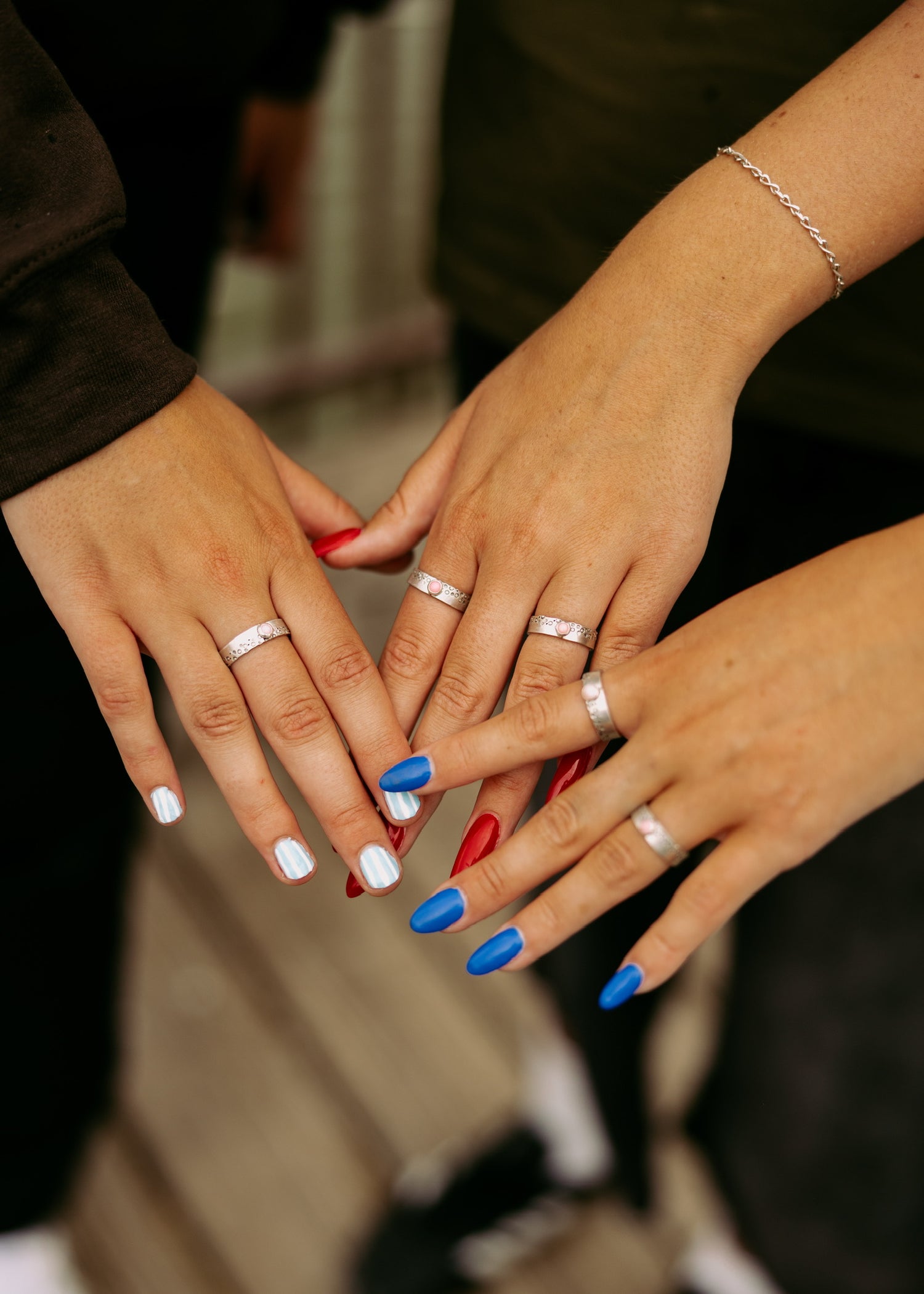 Pink Spiny Oyster BROOK Trout Pattern Ring