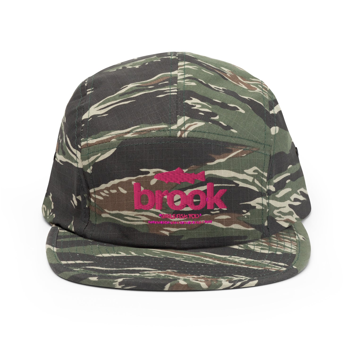 Brook Camo Flat Brim Hat