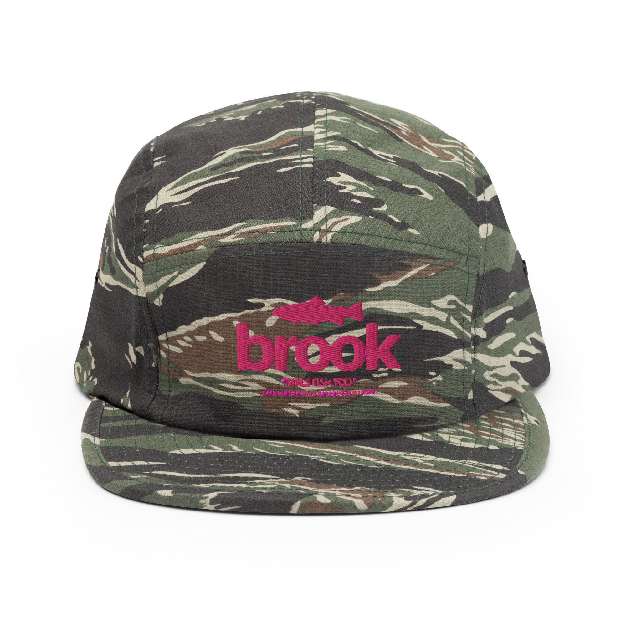 Brook Camo Flat Brim Hat