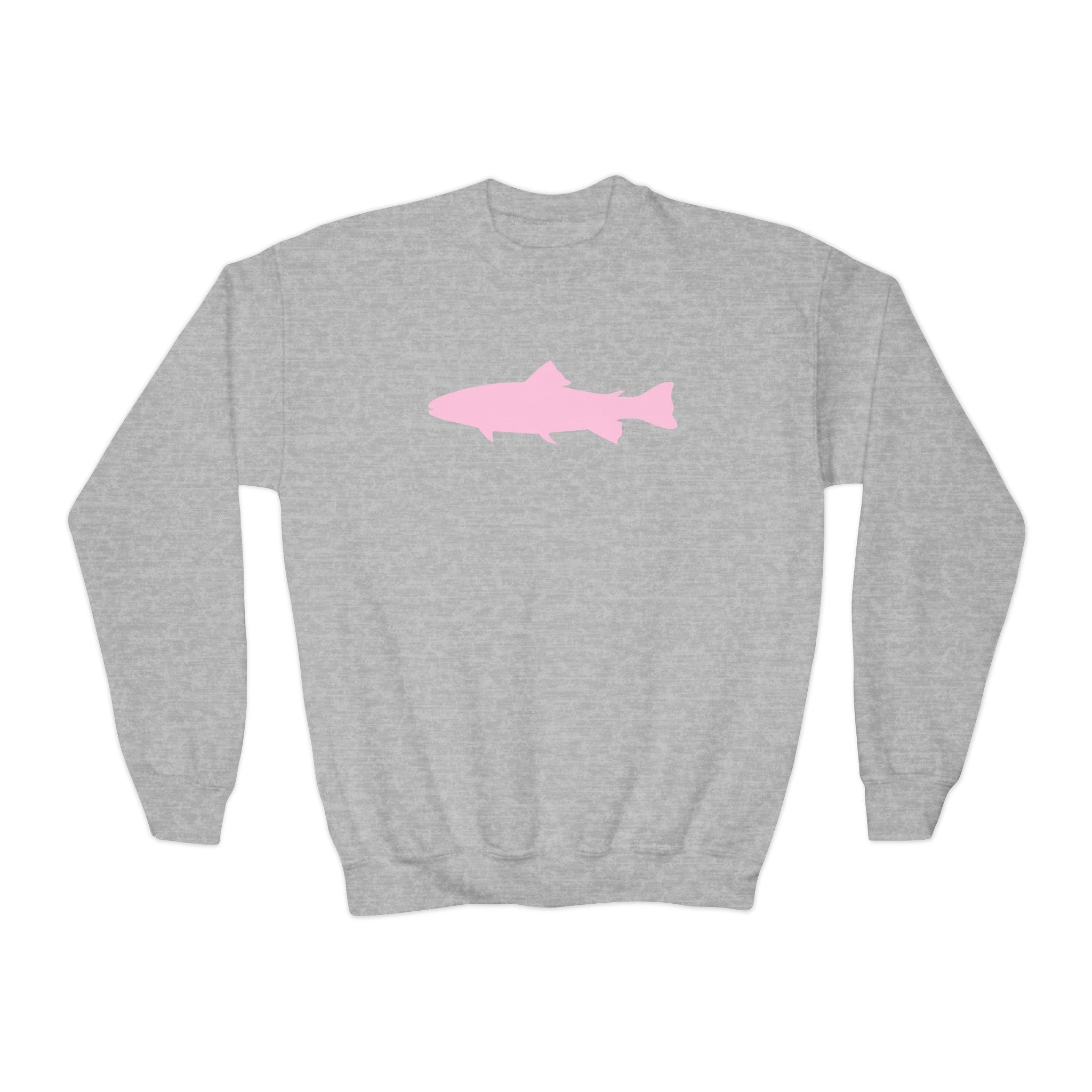 Girls Pink Fish Crewneck Sweatshirt