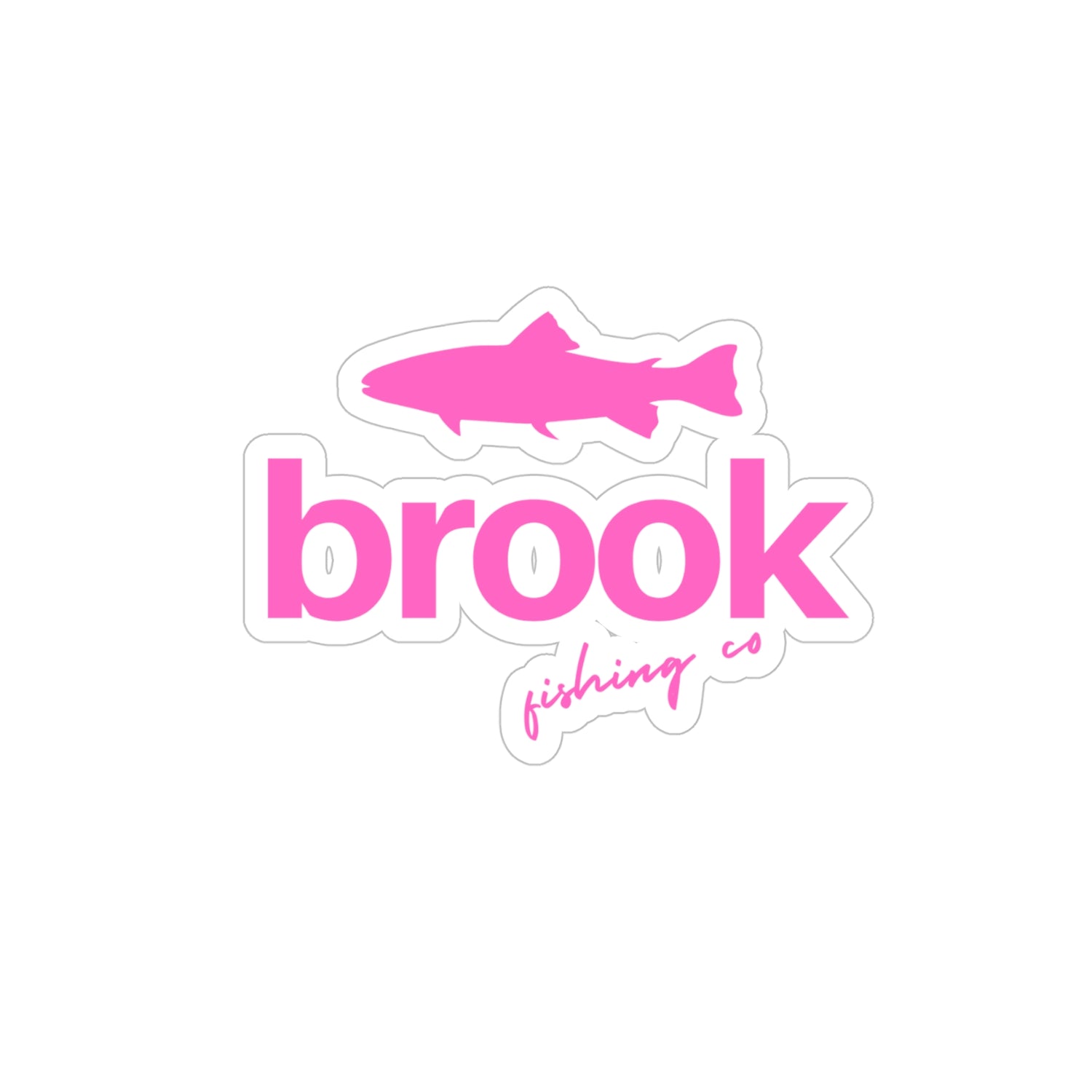 Brook Logo Transparent Outdoor Sticker