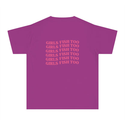 Girls Fish Too Youth Tee