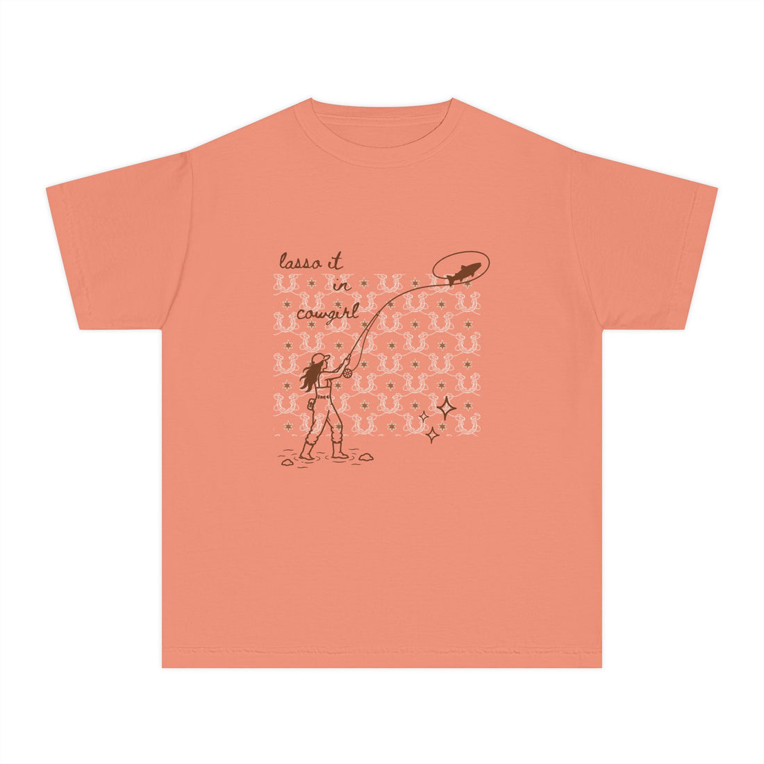 Lasso it in Cowgirl Fly Fishing T-Shirt