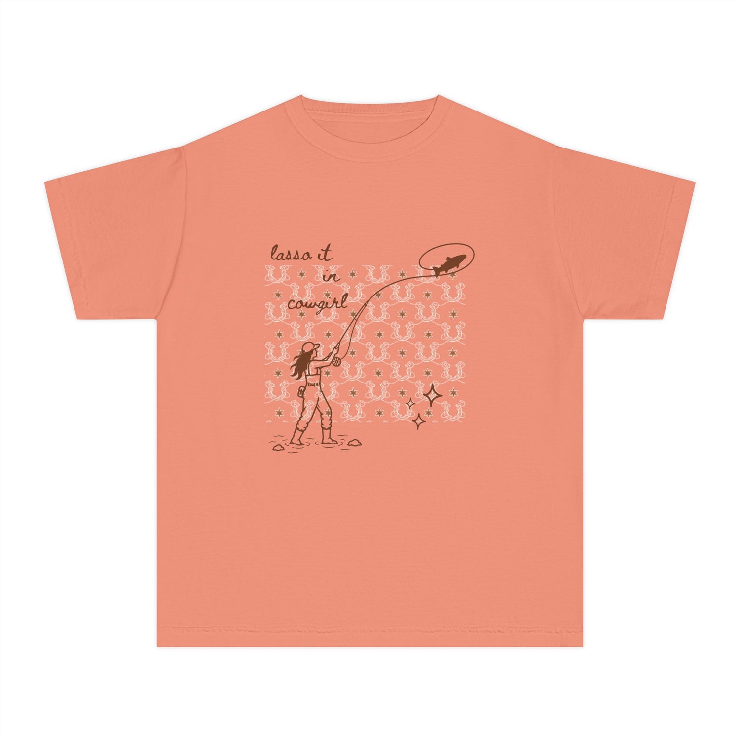 Lasso it in Cowgirl Fly Fishing T-Shirt