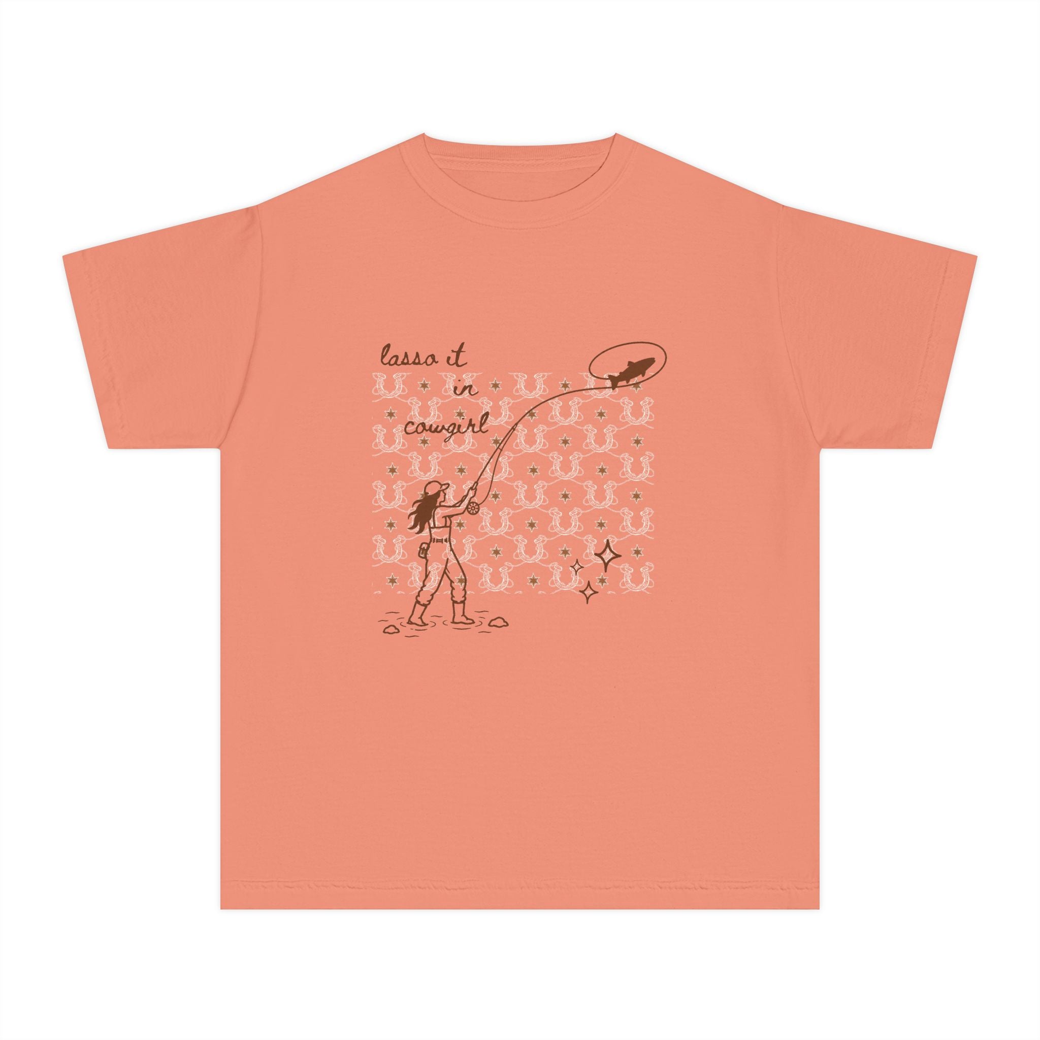 Lasso it in Cowgirl Fly Fishing T-Shirt