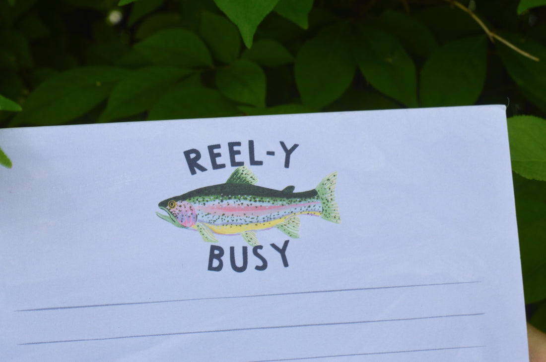 Reely Busy Note Pad