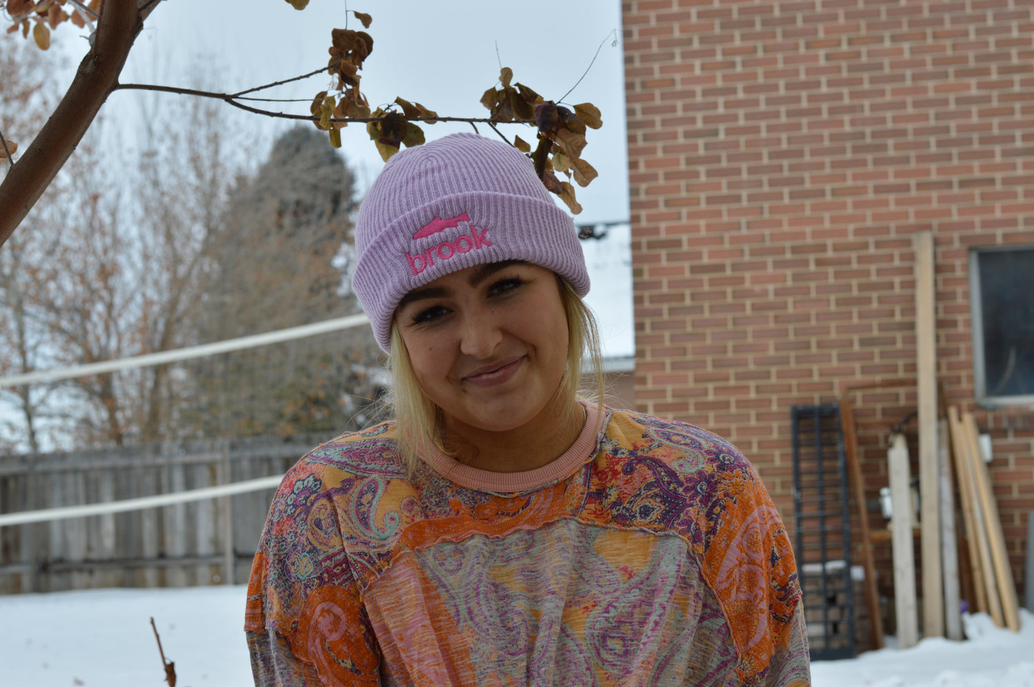 Brook Purple Beanie