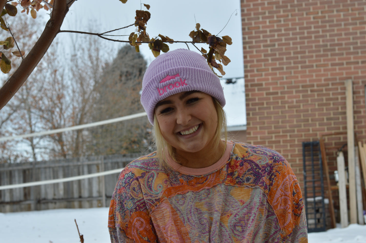 Brook Purple Beanie