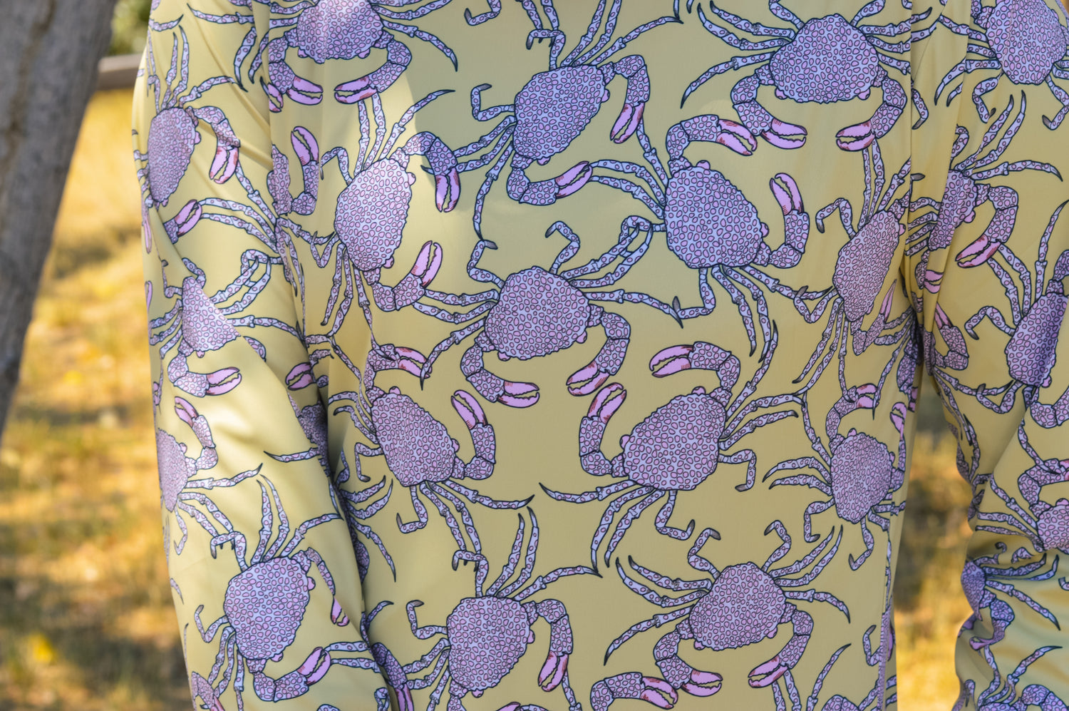 Pink Crab Fishing Sun Hoodie
