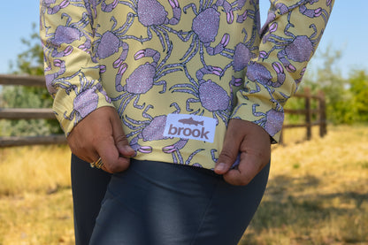 Pink Crab Fishing Sun Hoodie