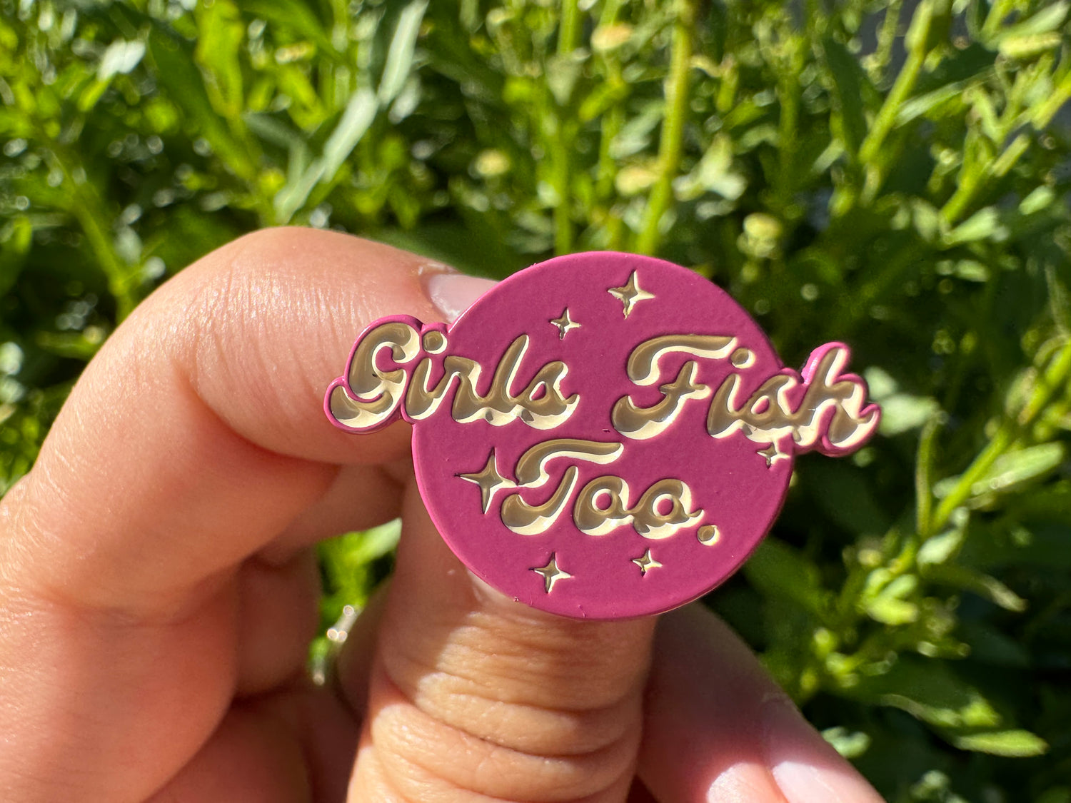 Girls Fish Too Enamel Pin