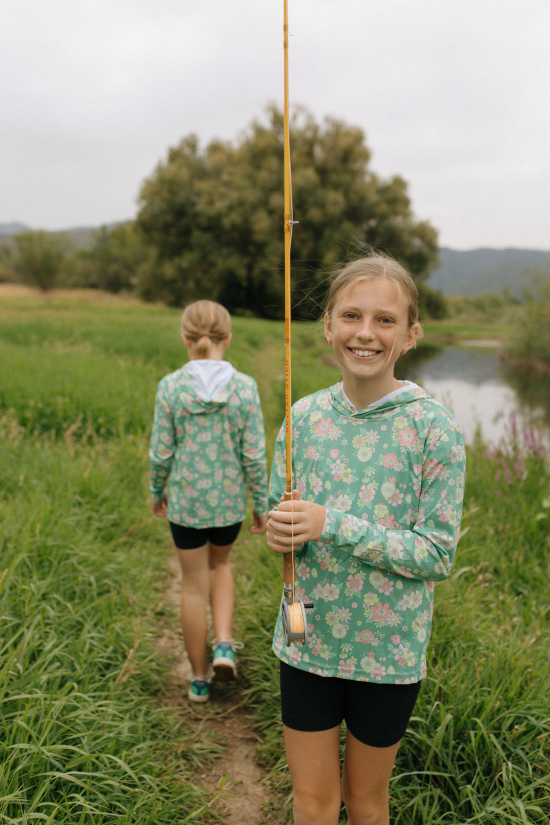 Girls Fishing Sun Shirt