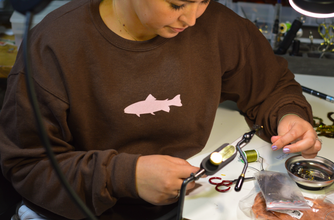 Womens Fly Fishing Sweatshirt