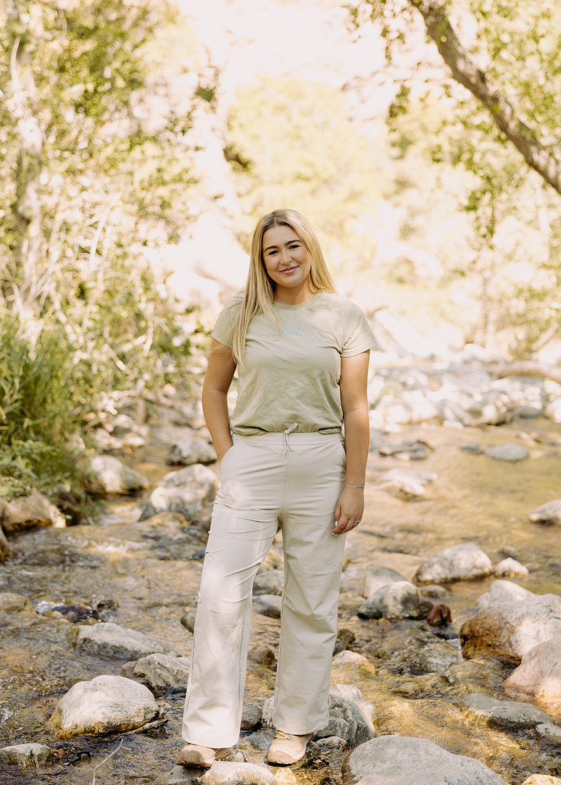 Women’s Stretch Fishing Pants – Cream