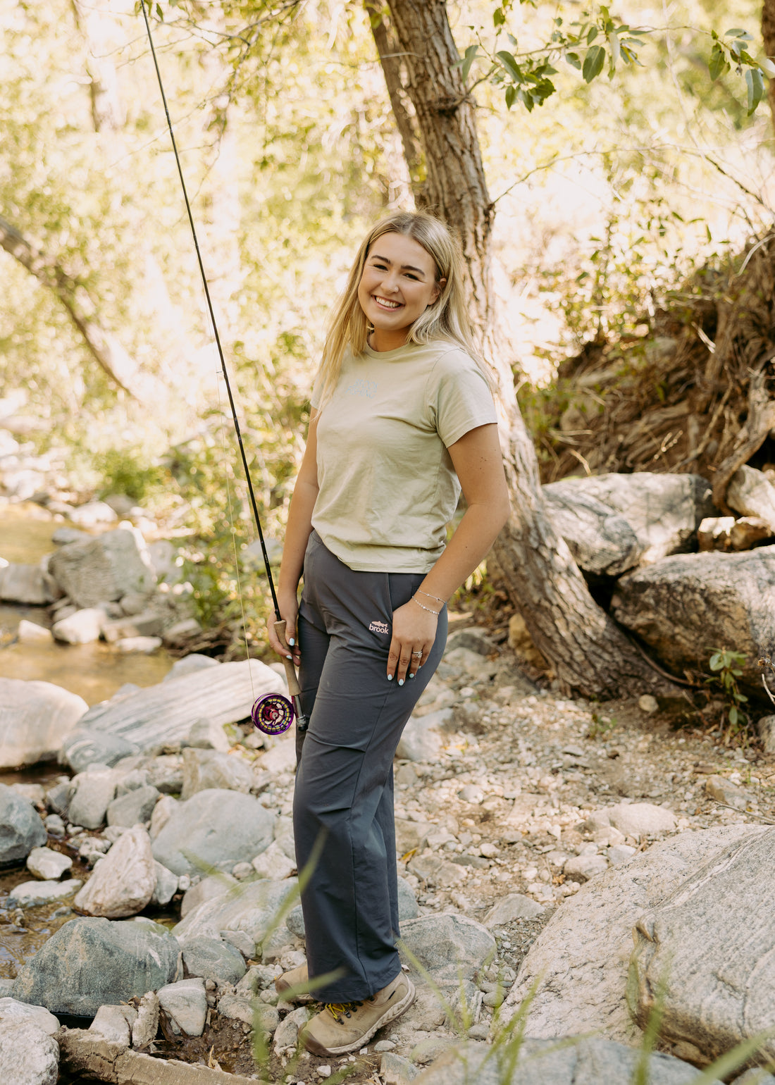 Women’s Stretch Fishing Pants | Gray