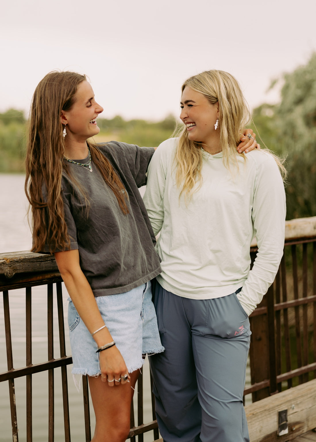 Pink Spiny Oyster BROOK Trout Earrings